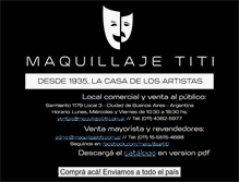 Tablet Screenshot of maquillajetiti.com.ar